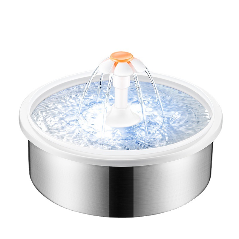 Stainless Steel Pet Fountain Large Capacity Water Circulation Drinking Water Dispenser Silent Water Feeder Pet Water Dispenser — image 5