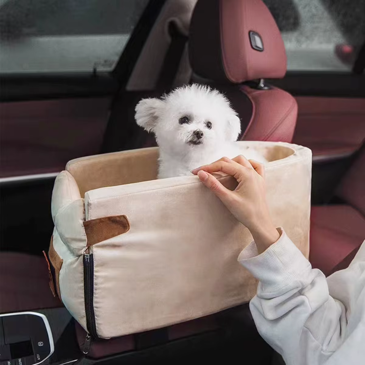 Cunas para Perros en el Auto - Cesta para Pequeños Canes Accesorios Calientes para Mascotas Gatos Productos Jaula de Gato Sofá para Puppies — imagen 3