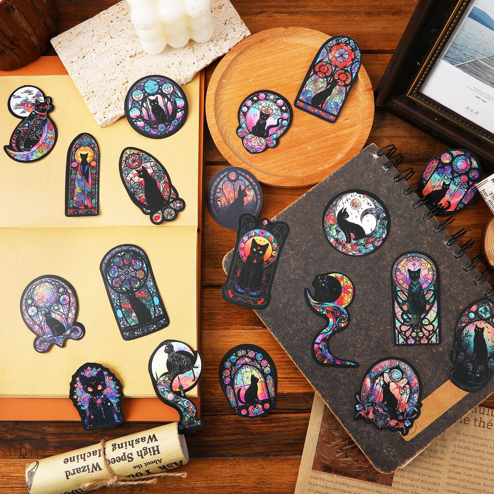 Gothic Black Cat Stickers, Graffiti Decals, Gothic Accessories, Scrapbook Stickers For Laptop, Skateboard, Water Bottle, Luggage, Phone, For Teens And Adults, Amazon Is Banned — image 4