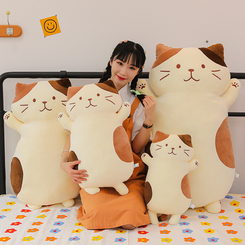 Cat Doll Girl Holding Big Doll Plush Toy Birthday Gift Girl — image 4