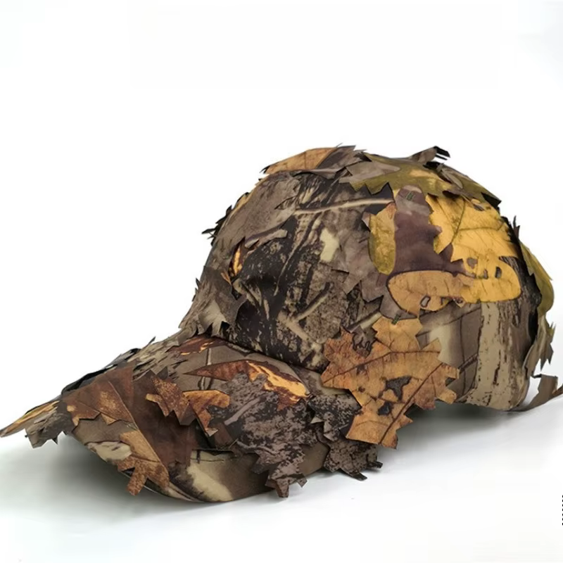 Men's 3D Leaf Camo Baseball Cap, Adjustable Quick Dry Tactical Sniper Hat for Outdoor Hunting Fishing Airsoft Multi-color — image 6