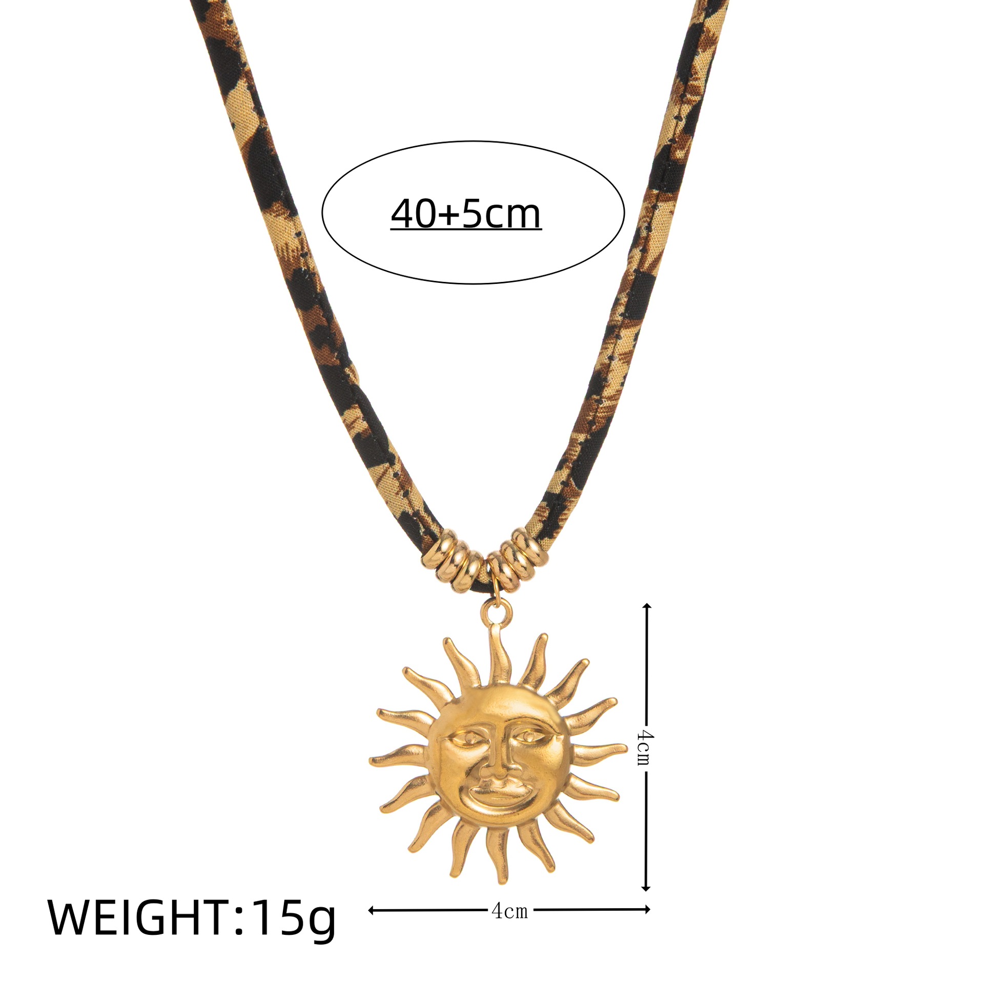 Pulsera de Cuello con Diseño Geométrico de Leopardo y Cuerda para Mujer, Estilos Europeo y Americano — imagen 2