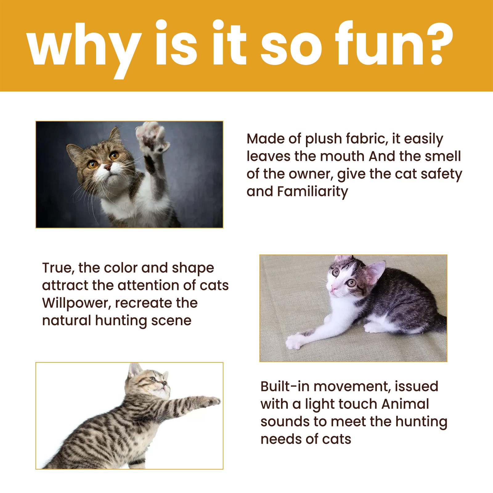 Interactive Smart Mouse Toy, Cats And Dogs Like A Mouse Sound Relief Plush Toy — image 5