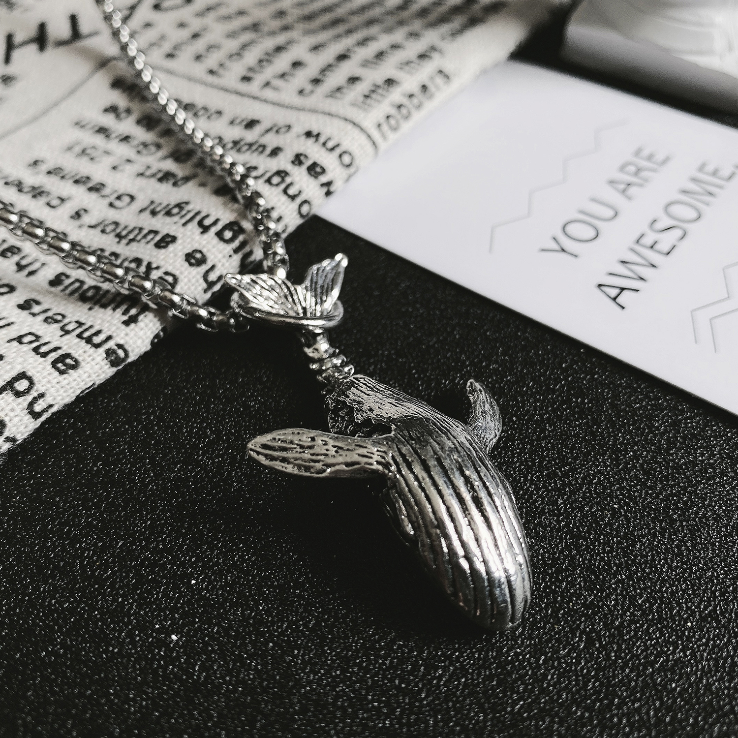 Collar de Ballena para Hombre y Mujer Estilo Hipster Pendiente de Personalidad — imagen 5
