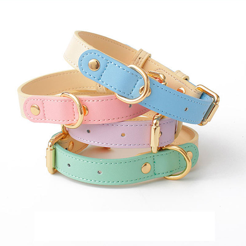 Genuine Leather Pet Dog Cat Collar Leash Dog Rope Dog Chain Dog Belt Pet Supplies — image 1