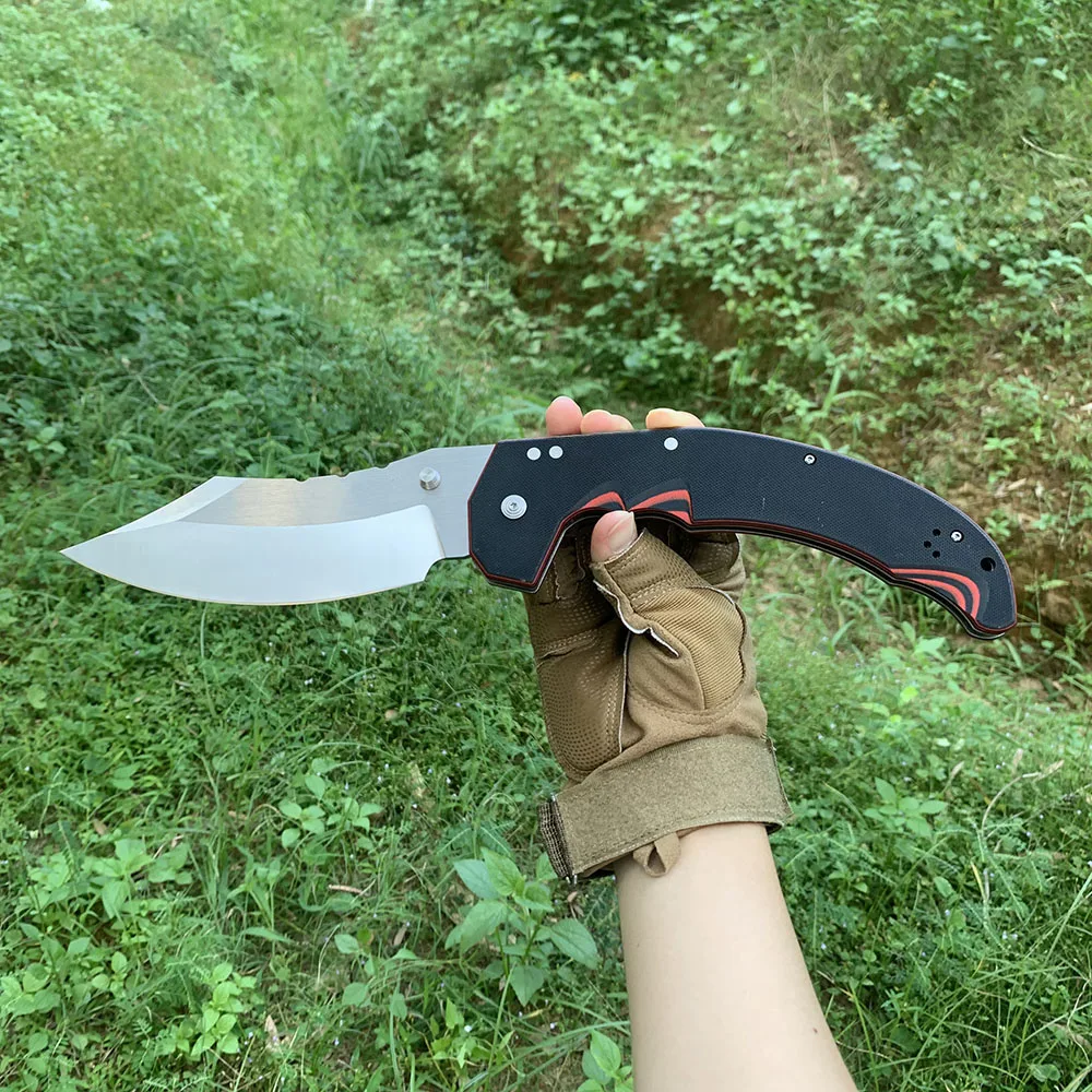 Mayhem Folding Knife Carrying Hunting Knife AUS10A Blade Outdoor Portable Camping Survival Knives Jackknife Gift for Men — image 1