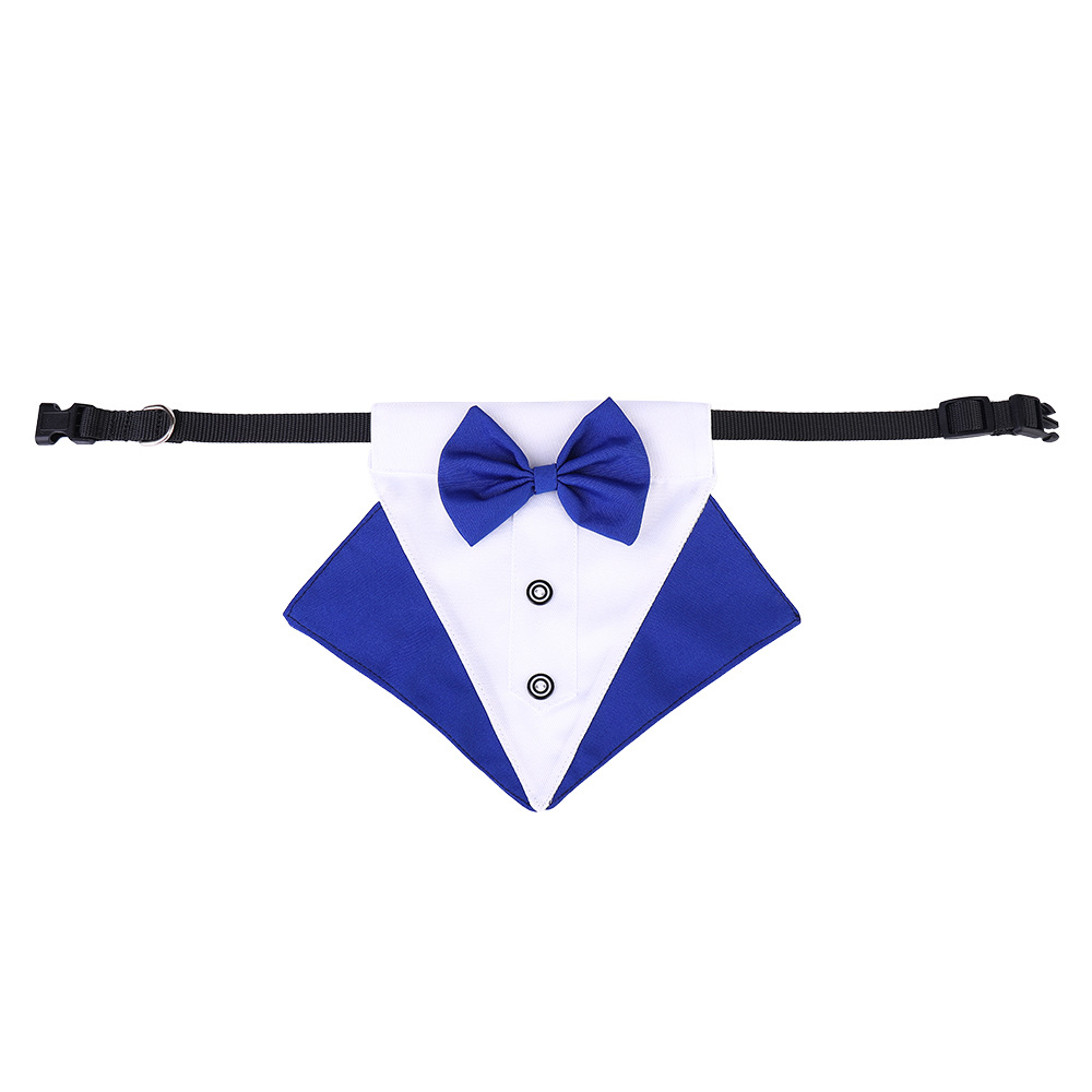 TANPOPO British style wedding suit dog bibs wedding triangle scarf pet scarf — image 6