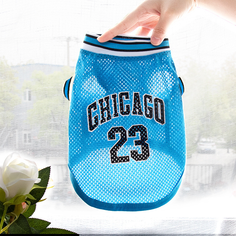 Ropa de Mascotas para Baloncesto Vestido Grande Malla Verano Ropa para Perros — imagen 17