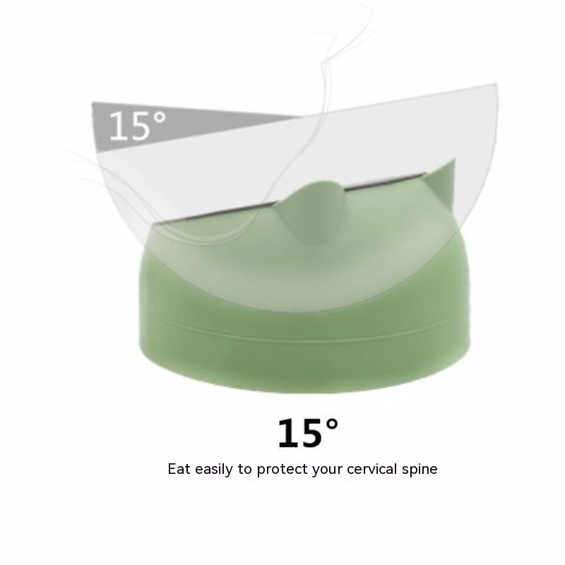 Bandeja de Alimento para Perros en Acero Inoxidable, Doble Plato con Protección Cervical y Boca Oblicua — imagen 18
