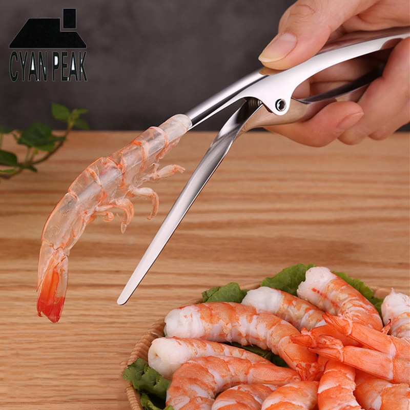 Shrimp Peeler Kitchen Appliances Portable Stainless Steel Shrimp Deveiner Lobster Practical Kitchen Supplies Fishing Knife Tools — image 2