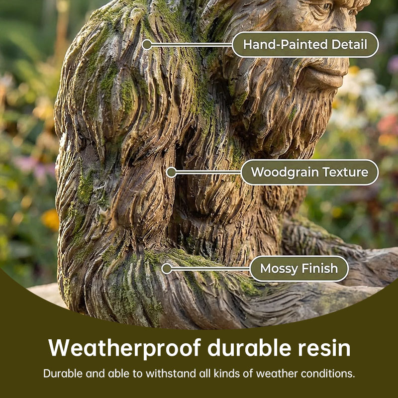 Comedero Colgante para Pájaros Bigfoot Yeti - Decoración de Vida Silvestre para Exteriores, Resistente a la Intemperie, para Jardín, Patio y Terraza — imagen 8