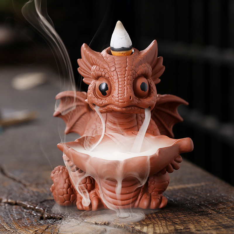 Creative Small Ornament Dinosaur Treasure Smoke Backflow Incense Burner — image 4