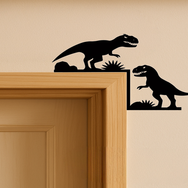 Arco Decorativo Industrial Vintage de Dinosaurio para Habitación Infantil con Estatua de Tiranosaurio (Servicio de Recogida en Temu, TikTok) — imagen 3