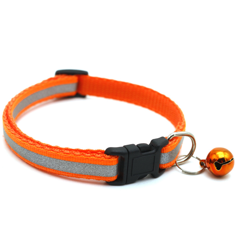 JK Pet Reflective Patch Collar Reflective Cat Dog Collar Bell Collar Pet Luminous Collar — image 5