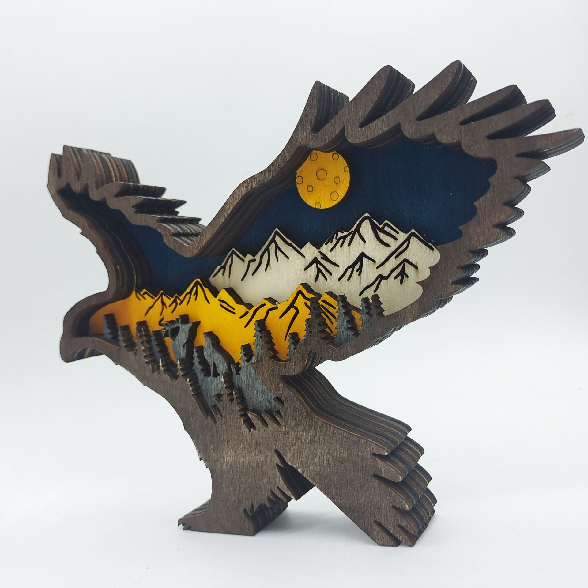 Nuevos Decorativos de Madera Tallados Animales para Creatividad en el Hogar — imagen 6