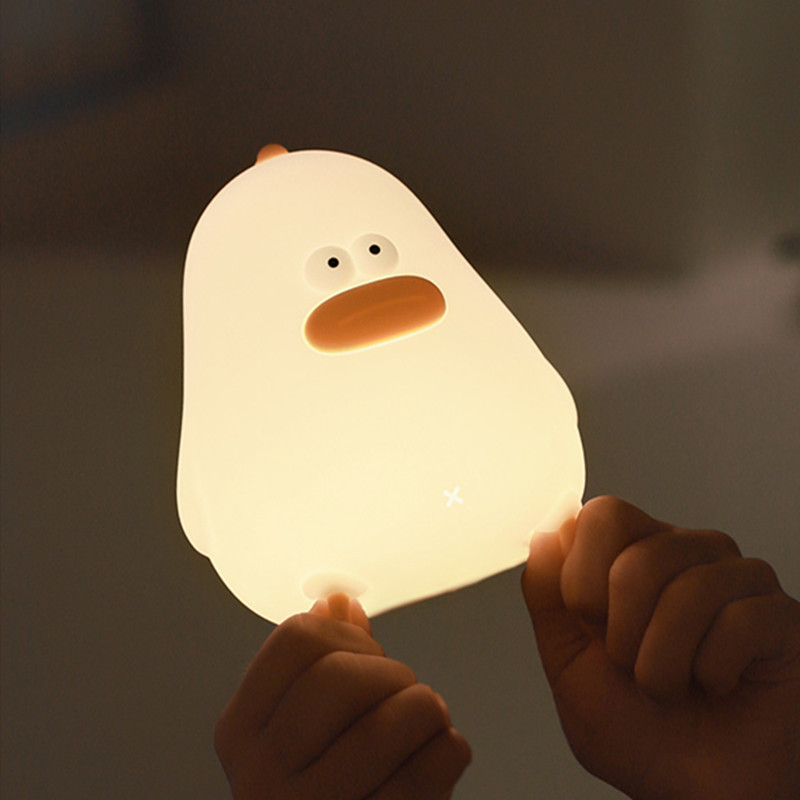 Little Fat Chicken Led Silicone Light USB Charging Dimming Timing With Sleeping Light Children's Eye Protection Night Bedside Night Light — image 3