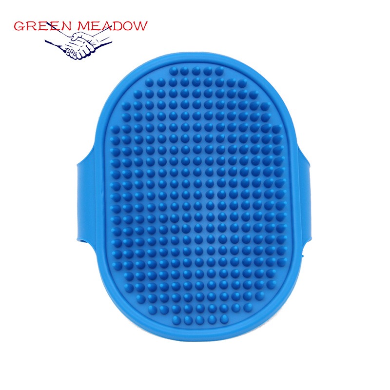 Pincel de baño para mascotas con masaje en silicona, peine de champú ajustable con anillo de goma — imagen 10