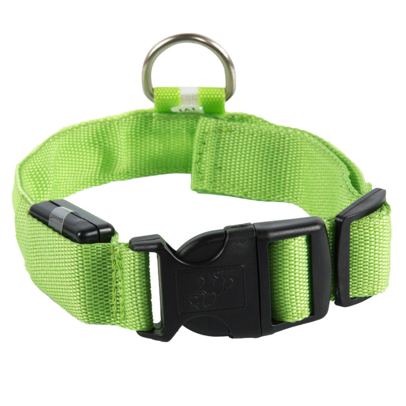 New Pet Led Cat Collar Waterproof Usb Rechargeable Nylon Flashing Light Up Led Dog Collar — image 15