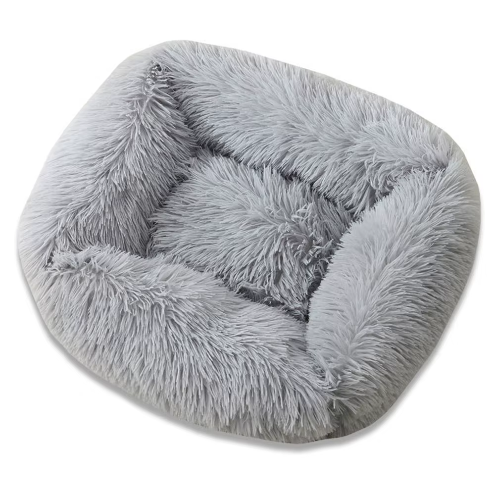 Square Dog Bed Long Plush Solid Color Pet Beds For Little Medium Large Pets Super Soft Winter Warm Sleeping Mats For Dogs Cats — image 8
