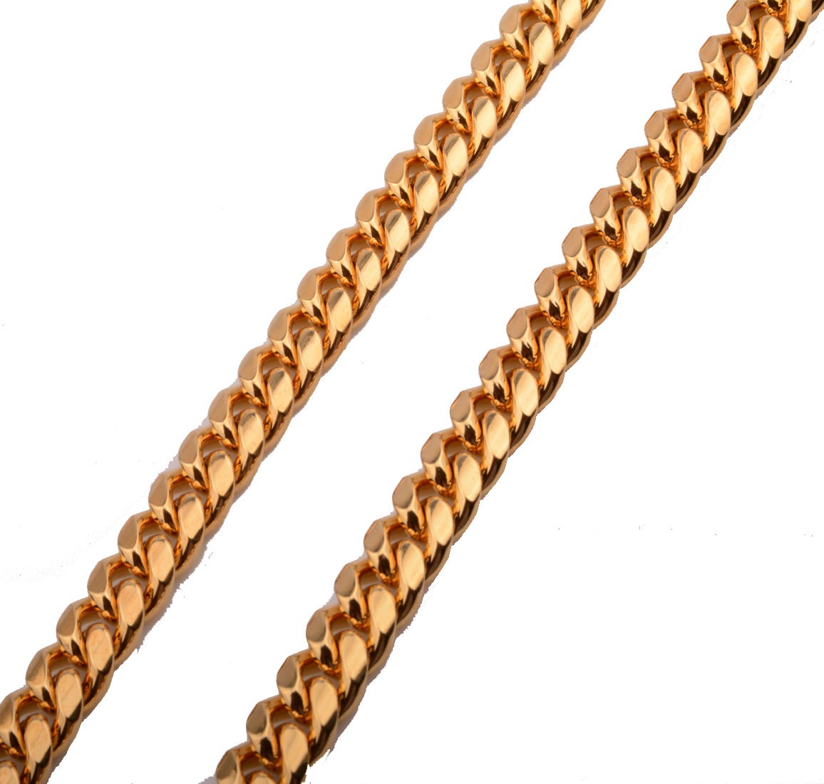 Cadena de tracción para perros en acero inoxidable con hebilla de cuero dorada cadena cubana tamaño medio para mascotas caninas — imagen 6