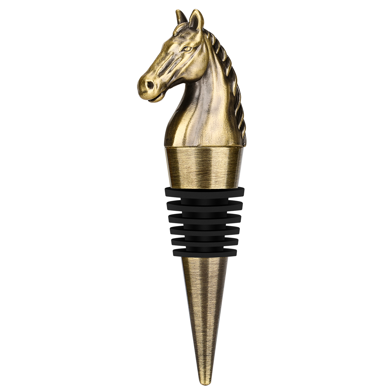 Luxury Horse Head Wine Bottle Stopper Animal-shaped Wine Stopper For Preserving Red Wine, A Kitchen Storage Gift, A Birthday Gift For Universal Wine Preservation Supplies — image 4
