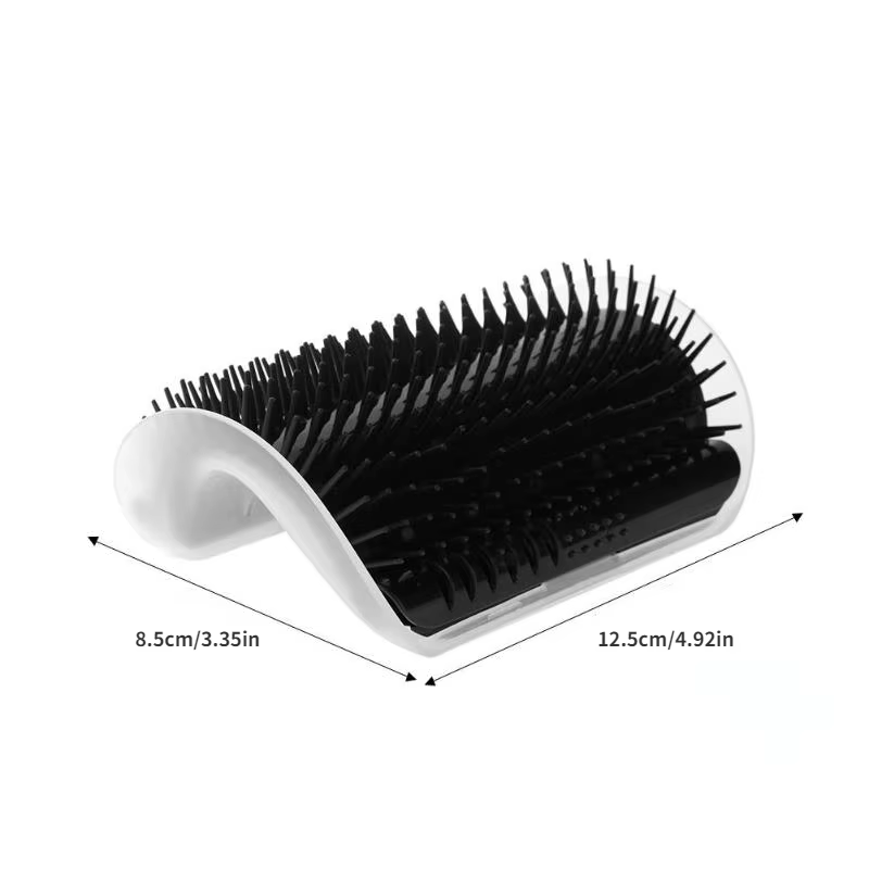 Pet cat scratcher and fur brush with wall corner toy for entertainment a must-have for hair removal and itching — image 6