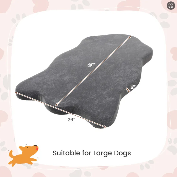 Camilla para Perros con Soporte de Espuma de Memoria para Grandes Razas — imagen 3