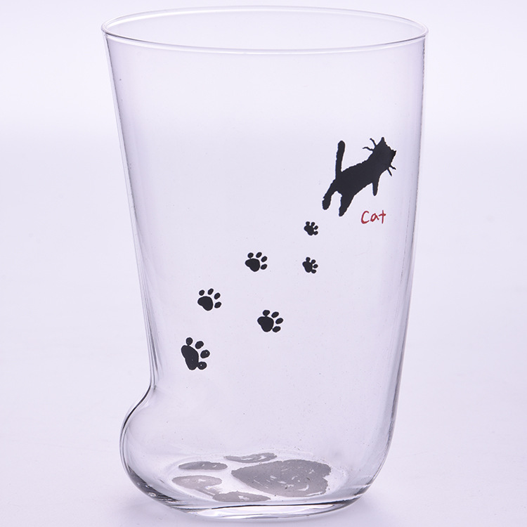Creative Cute Cat Paws Glass Tiger Paws Mug Office Coffee Mug Tumbler Personality Breakfast Milk Porcelain Cup Gift — image 2