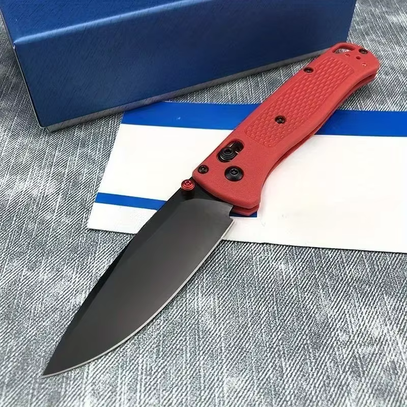 535 EDC Manual Open Folding Knife Landing Blade Flat Blade Satin Nylon Fiber Handle Used for Daily Carrying and Camping Knives — image 5