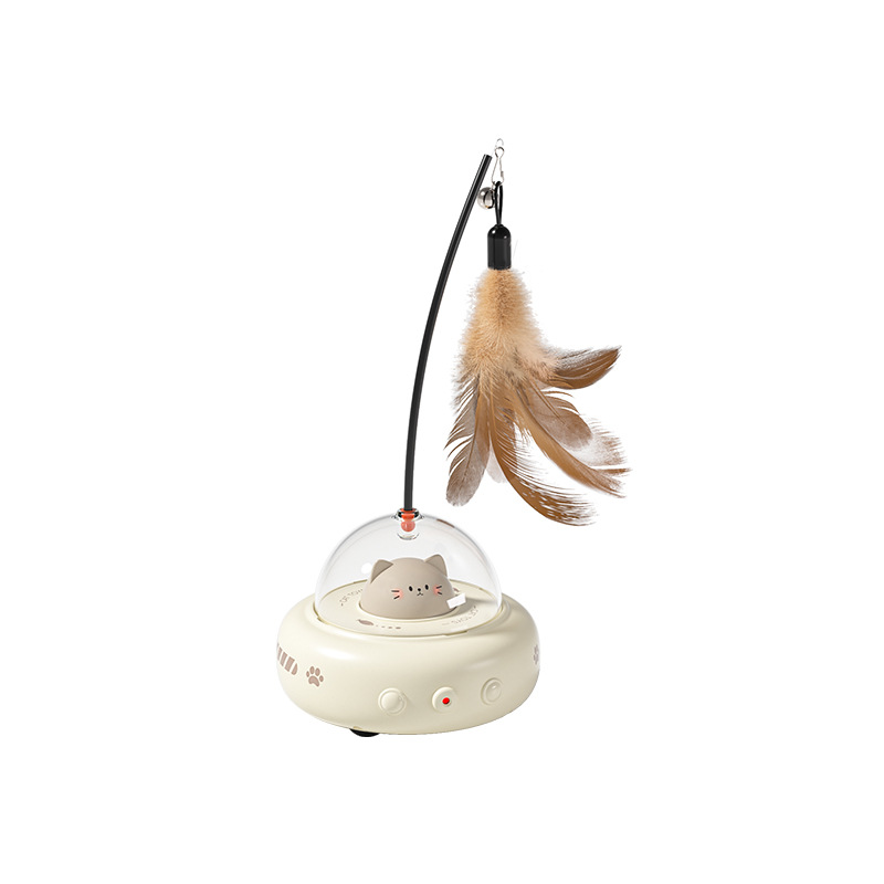 Smart Cat Toy Feather Teaser Stick Pet Toy — image 1