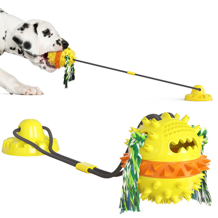 Strong Suction Cup Dog Toy Molar Dog Products Bite Resistant Sound Ball a Pet Products — image 7