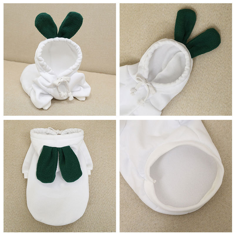 Ropa de Invierno para Perros Cómica con Frutas - Chaquetas de Felpa con Capucha para Bulldog Francés y Chihuahua — imagen 13
