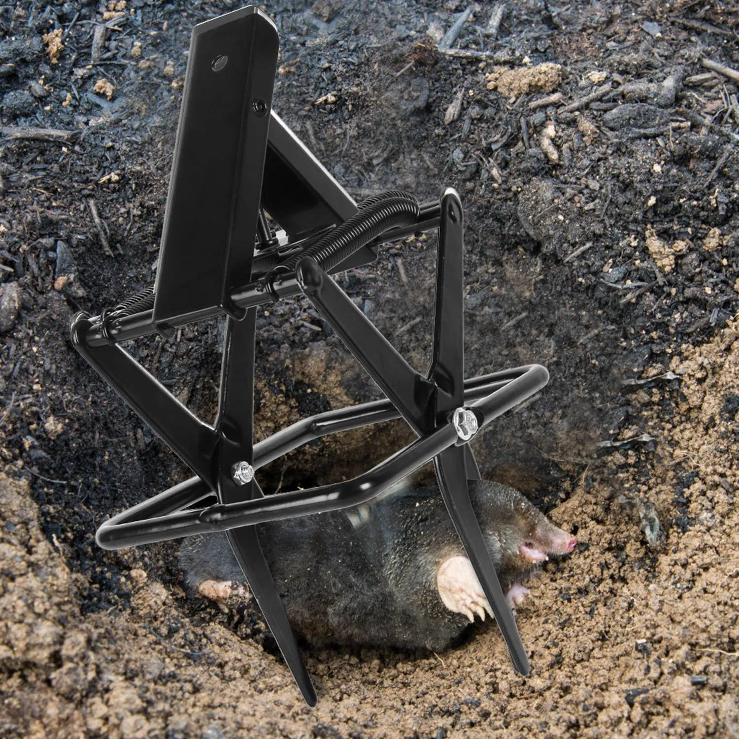 Powerful Mole Snap Trap - Thickened Waterproof Metal, Easy Foot-Step Setup, Humane Instant Kill, Safe for Lawn & Pets — image 6