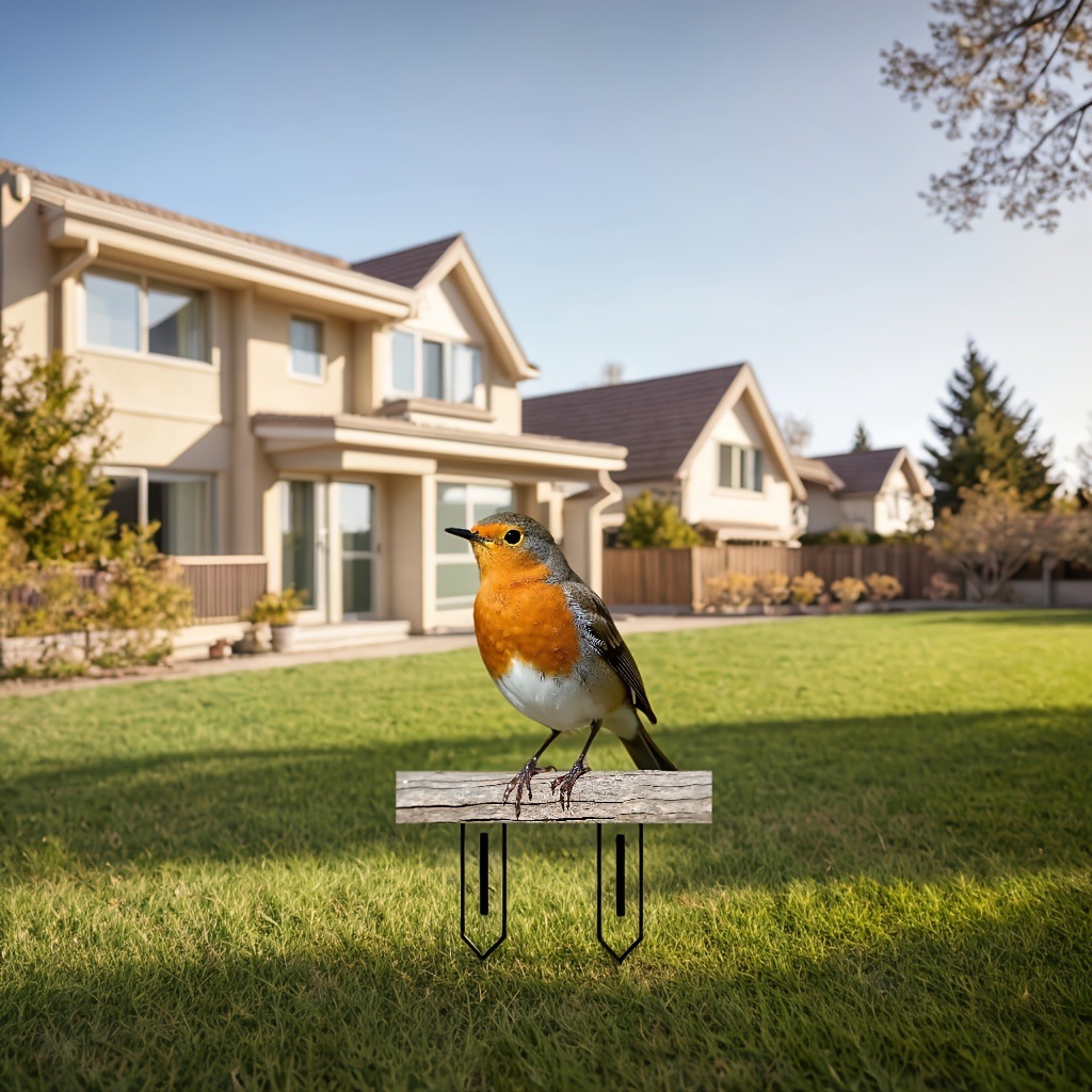 Adorno de Pájaro Rojo en Acetato para Patio — imagen 2