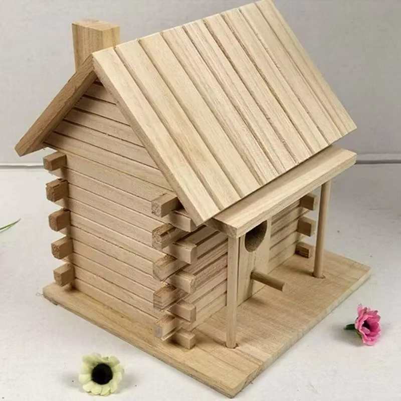 Practical Bird Cage Accessories Birdhouses For Outside Wooden Bird House Nesting Box Hanging Bird Nests Home Garden Decoration — image 4
