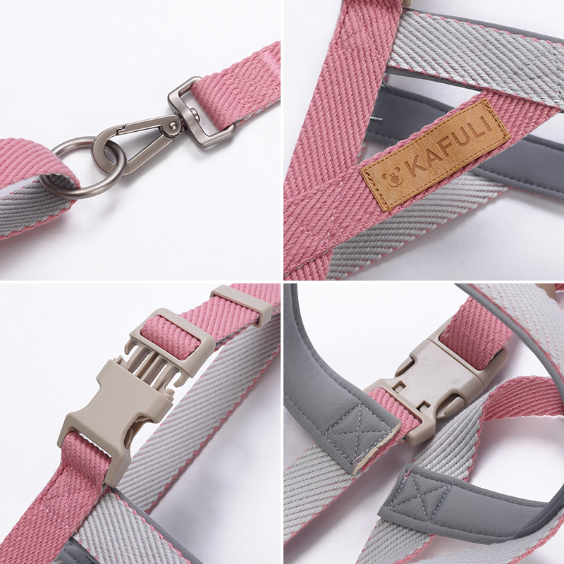 Dog Leash Pet Vest Chest Harness Medium And Large Dog French Dog Golden Retriever Dog Walking Rope — image 2