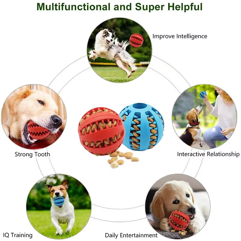 Pelota de Juguete para Perros: Resistente a Mordiscos y No Tóxico - Ideal para Cachorros, Gatos y Comida/Trozos de Alimento/Comida para Mascotas — imagen 5