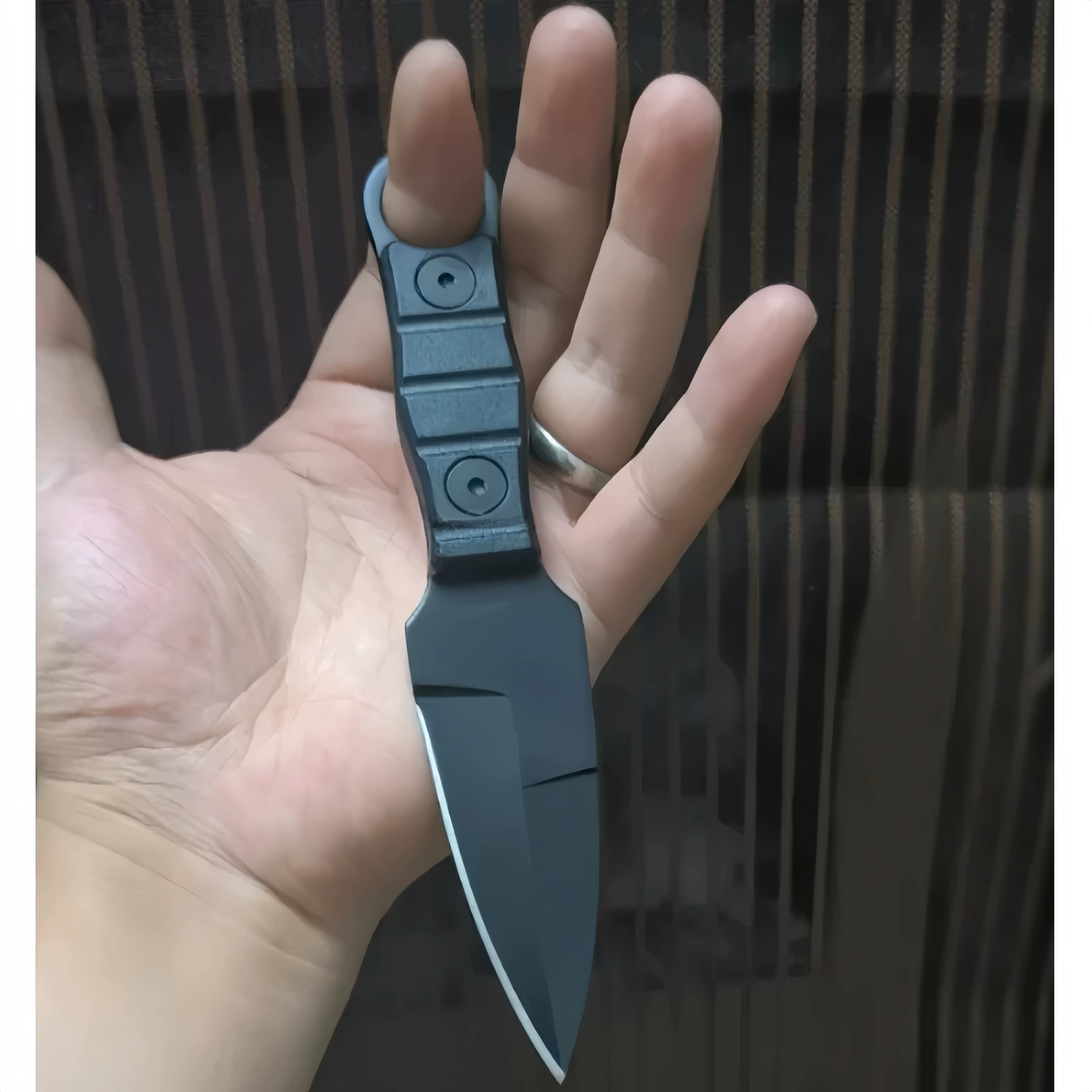 Professional Outdoor Survival Knife, EDC Fixed Blade with Sheath - High Hardness D2 Steel for Camping, Hunting & Self-Defense — image 5