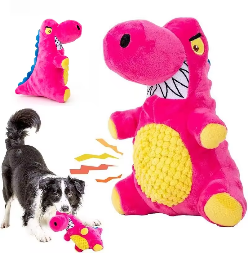 Juguetes de voz suaves interactivos alivio para mordeduras resistente a dientes limpieza para perros medianos border collie suministros para mascotas — imagen 5