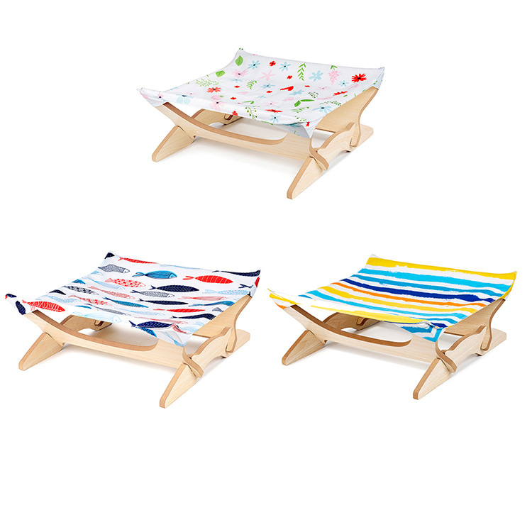 Hammaca para gatos de madera - Colgador para cuatro estaciones - Color multicolor — imagen 2