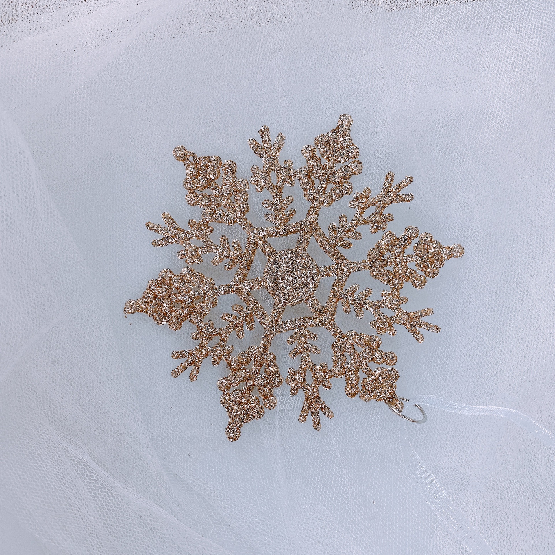 Adorno Navideño Plástico de Estrella de Nieve y Reino de los Cielos con Campana y Ciervo — imagen 6