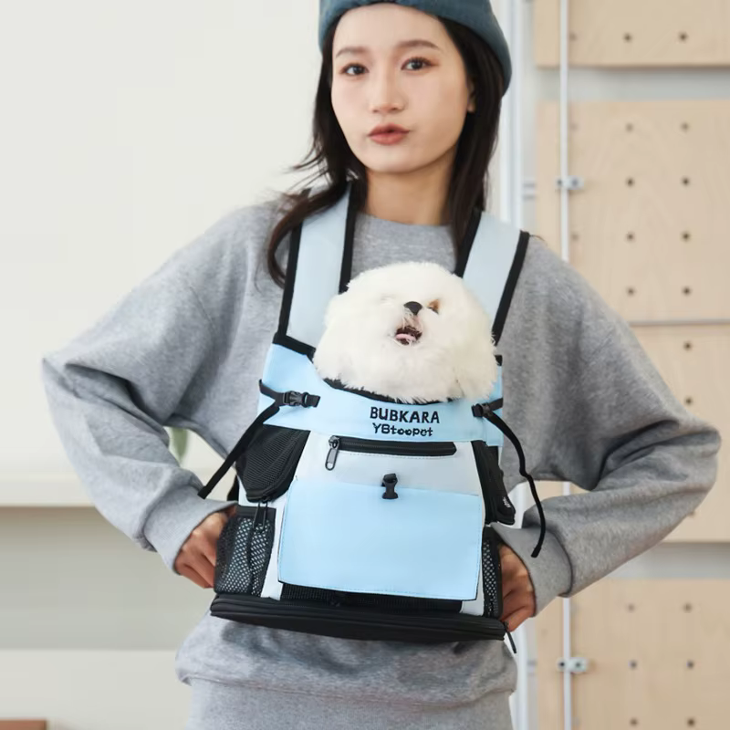 Pet Carrier Backpack for Cats and Dogs, Portable Front-Carry Cat Carrier with Ventilation, Double Shoulder Bag for Travel — image 3