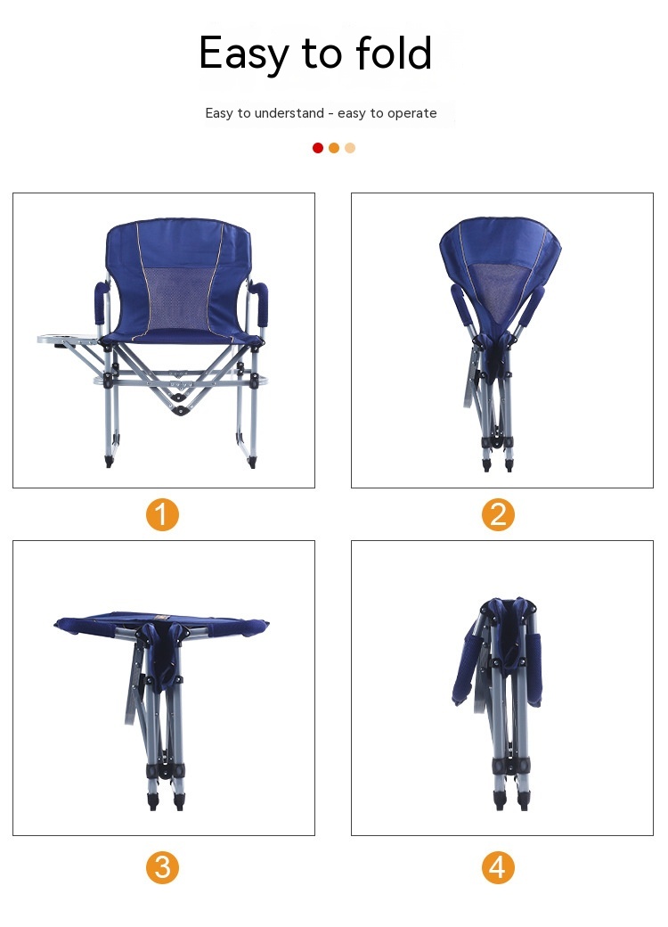 Silla de Camping, Pesca y Playa Reclinable Plegable — imagen 16