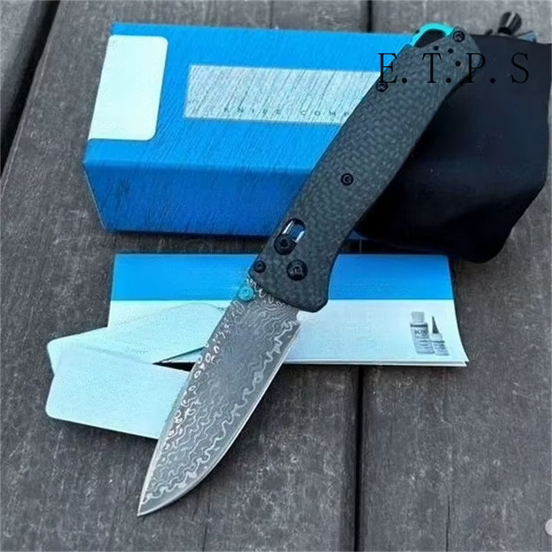 Lock Knives BM 535 Bugout Folding Pocket Knife Damascus Steel Carbon Fiber Handle Hunting Outdoor Knife Camping Survival Tools — image 2