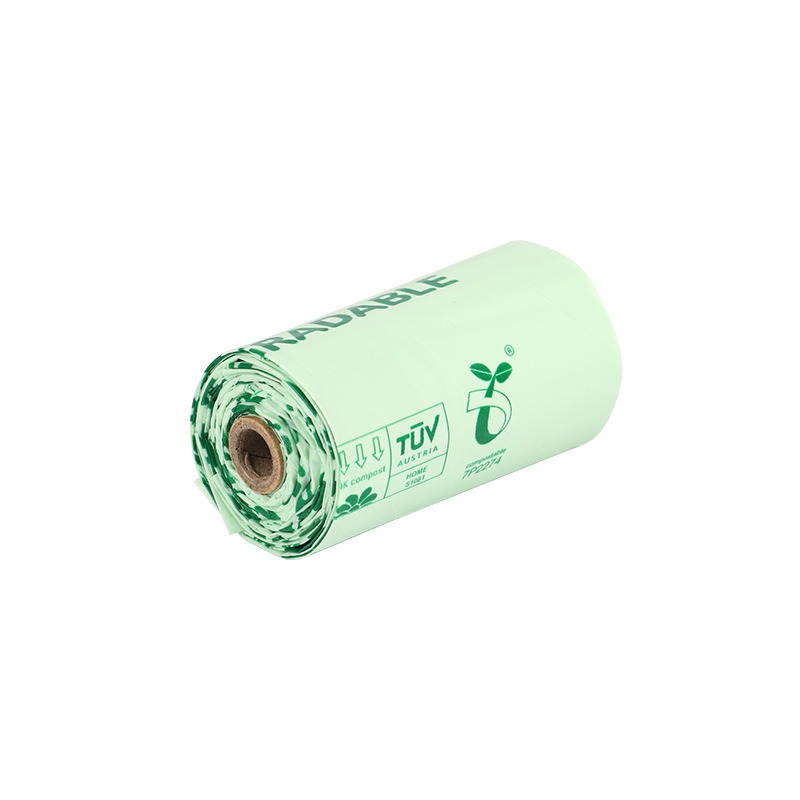 Bolsa de limpieza para mascotas biodegradable hecha de maíz PLA PBAT rollo reutilizable — imagen 5