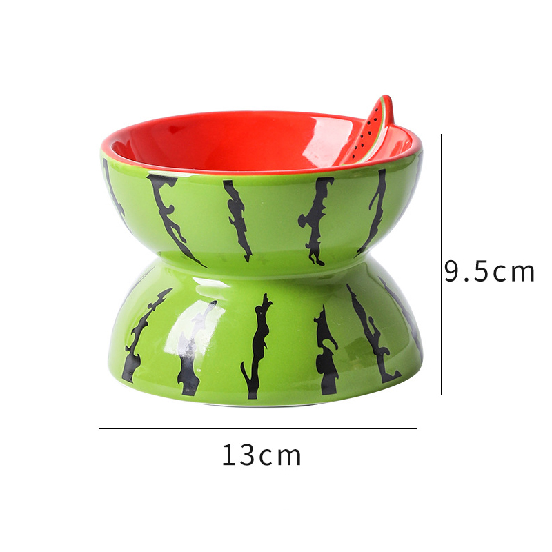 Ceramic Cat Food Bowl To Protect Cervical Vertebra Oblique Mouth Pet Bowl — image 1