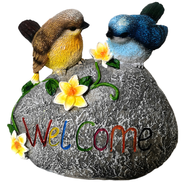 Garden simulation bird with pastoral resin ornaments — image 1