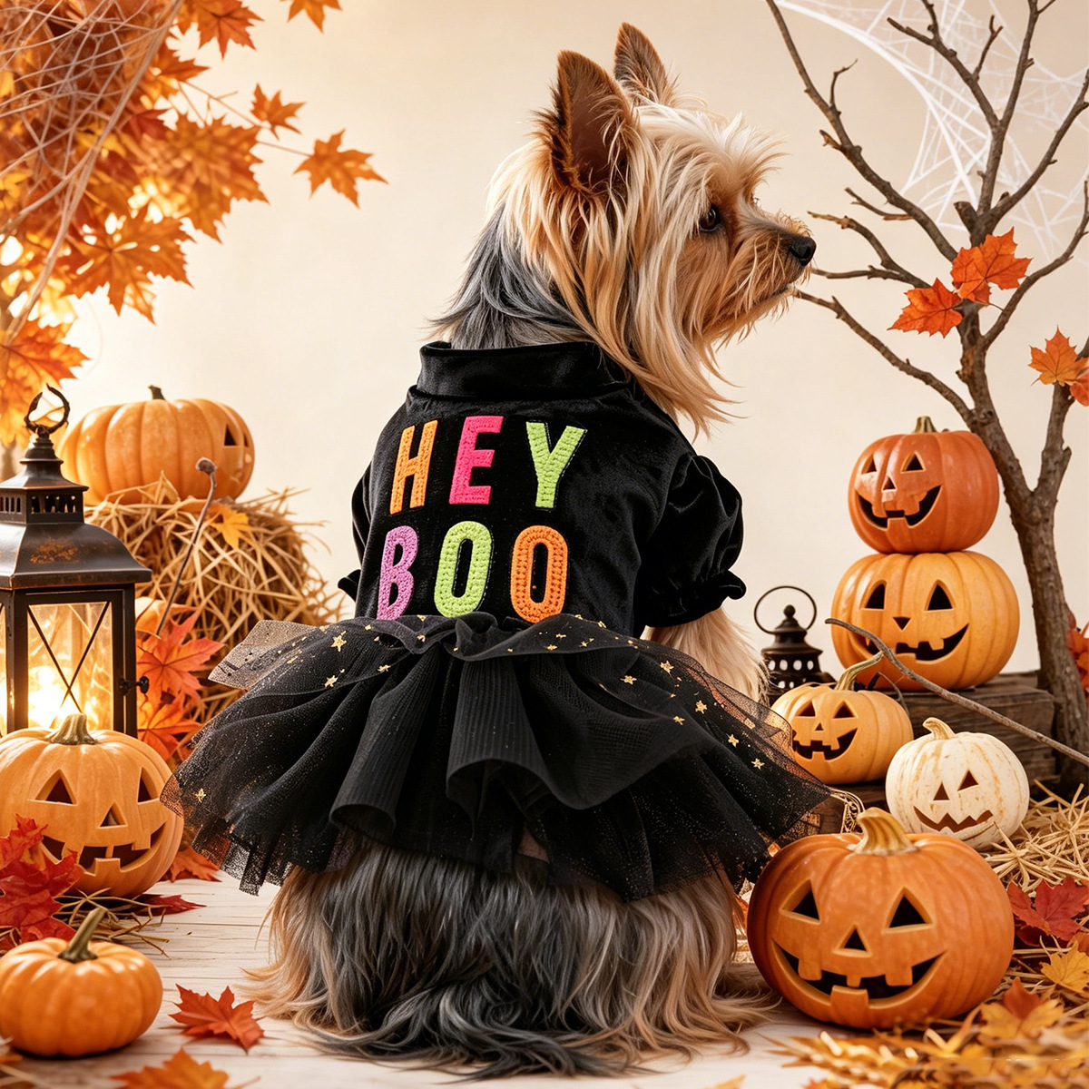 Pet Clothing for Small Dogs and Cats Halloween Princess Tulle Dress, Cute Outfit for Small Pets — image 3