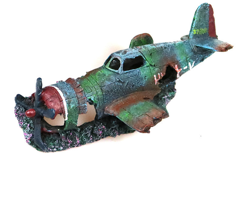 Aquarium Landscaping, Sunken Ship Decoration, Real Water Grass Landscaping, Broken Ship Background, Warship Wreck — image 4