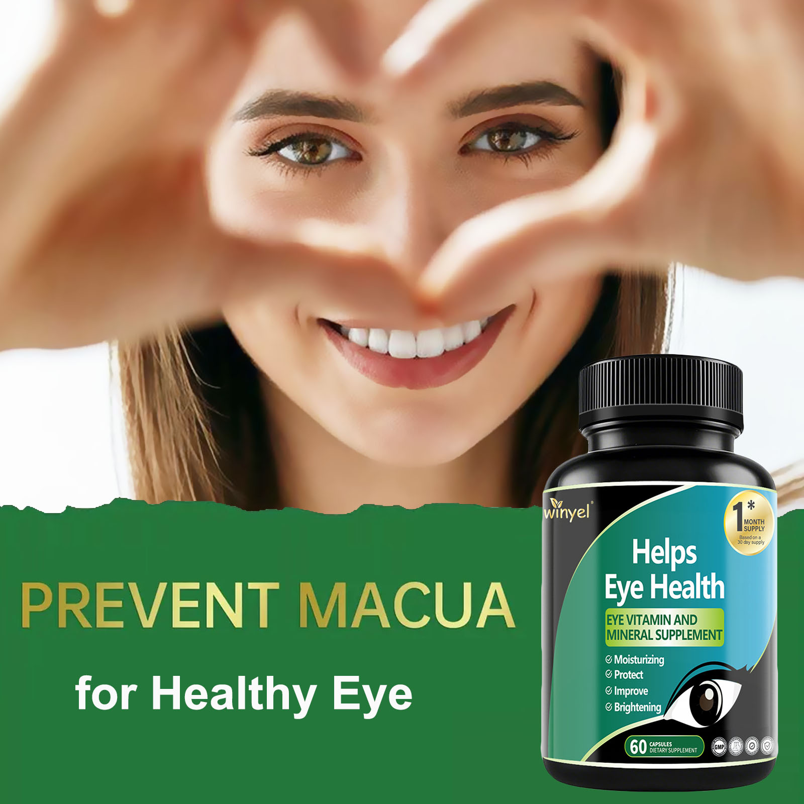 Lutein Eye Supplement - Vitamins, 30-Day Supply For Vision Clarity & Blue Light Protection, Retinal Health For Youngsters & Adults — image 3